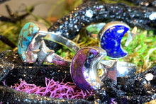 Load image into Gallery viewer, Crescent Moon Ring, Celtic Jewelry, Celestial Jewelry, Goddess Jewelry, Moon Ring, Wiccan Jewelry, Anniversary Gift, Boho Statement Ring