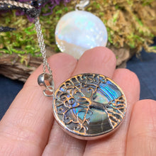 Load image into Gallery viewer, Tree of Life Necklace, Celtic Jewelry, Silver Tree Pendant, Anniversary Gift, Bridal Jewelry, Viking Jewelry, Graduation Gift, Irish Jewelry