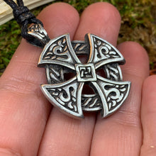 Load image into Gallery viewer, Celtic Cross Necklace, Ireland Gift, Irish Jewelry, Destiny Knot Cross, Scotland Jewelry, Celtic Jewelry, Cross Necklace, Celtic Knot Gift