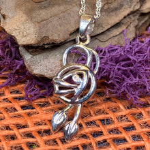 Load image into Gallery viewer, Mackintosh Rose Necklace, Scotland Jewelry, Celtic Jewelry, Rose Jewelry, Art Deco Pendant, Anniversary Gift, Scottish Necklace, Wife Gift