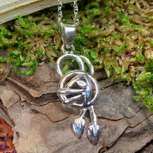 Load image into Gallery viewer, Mackintosh Rose Necklace, Scotland Jewelry, Celtic Jewelry, Rose Jewelry, Art Deco Pendant, Anniversary Gift, Scottish Necklace, Wife Gift