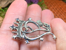 Load image into Gallery viewer, Luckenbooth Brooch, Scotland Jewelry, Celtic Pin, Bride Pin, Outlander Jewelry, Gift for Her, Girlfriend Gift, Wedding Jewelry, Bridal Pin