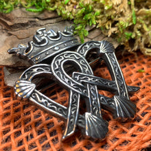 Load image into Gallery viewer, Luckenbooth Brooch, Scotland Brooch, Outlander Jewelry, Scottish Gift, Mom Gift, Wife Gift, Girlfriend Gift, Anniversary Gift, Bride Pin