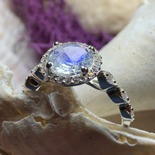 Load image into Gallery viewer, Moonstone Ring, Promise Ring, Moonstone Engagement Ring, Anniversary Gift, Wiccan Jewelry, Boho Ring, Mom Gift, Wife Gift, Cocktail Ring