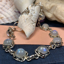 Load image into Gallery viewer, Celtic Knot Bracelet, Celtic Jewelry, Irish Jewelry, Love Knot Jewelry, Bridal Jewelry, Moonstone Jewelry, Wife Gift, Amethyst Bracelet