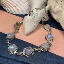 Load image into Gallery viewer, Celtic Knot Bracelet, Celtic Jewelry, Irish Jewelry, Love Knot Jewelry, Bridal Jewelry, Moonstone Jewelry, Wife Gift, Amethyst Bracelet