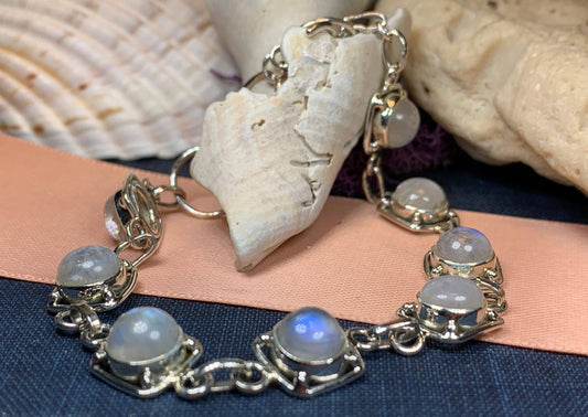Celtic Knot Bracelet, Celtic Jewelry, Irish Jewelry, Love Knot Jewelry, Bridal Jewelry, Moonstone Jewelry, Wife Gift, Amethyst Bracelet