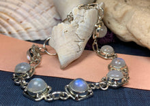 Load image into Gallery viewer, Celtic Knot Bracelet, Celtic Jewelry, Irish Jewelry, Love Knot Jewelry, Bridal Jewelry, Moonstone Jewelry, Wife Gift, Amethyst Bracelet