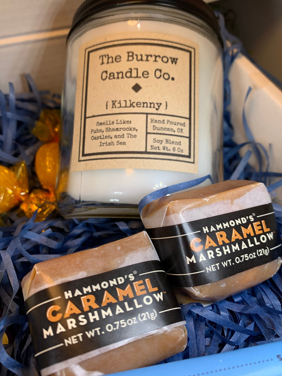 Irish Soda Bread & Kilkenny Candle Gift Box Celtic Crystal Design Jewelry