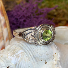 Load image into Gallery viewer, Celtic Ring, Silver Celtic Ring, Statement Ring, Boho Jewelry, Gemstone Celtic Jewelry, Anniversary Gift, Wiccan Jewelry, Birthstone Ring