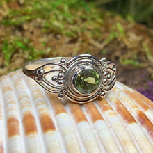 Load image into Gallery viewer, Celtic Ring, Silver Celtic Ring, Statement Ring, Boho Jewelry, Gemstone Celtic Jewelry, Anniversary Gift, Wiccan Jewelry, Birthstone Ring