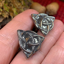 Load image into Gallery viewer, Trinity Knot Cuff Links, Celtic Jewelry, Irish Jewelry, Scotland Jewelry, Celtic Jewelry, Groom Gift, Best Man Gift, Anniversary Gift