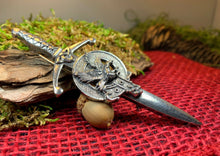 Load image into Gallery viewer, Eagle Kilt Pin, Celtic Kilt Pin, Irish Kilt Pin, Scottish Jewelry, Celtic Kilt Pin, Irish Dancer Gift, Celtic Knot Brooch, Bagpiper Gift