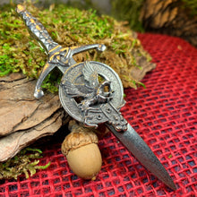 Load image into Gallery viewer, Eagle Kilt Pin, Celtic Kilt Pin, Irish Kilt Pin, Scottish Jewelry, Celtic Kilt Pin, Irish Dancer Gift, Celtic Knot Brooch, Bagpiper Gift