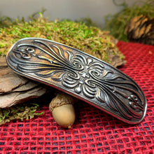 Load image into Gallery viewer, Celtic Knot Hair Clip, Celtic Barrette, Irish Jewelry, Pagan Jewelry, Friendship Gift, Wiccan Jewelry, Norse Jewelry, Animal Barrette