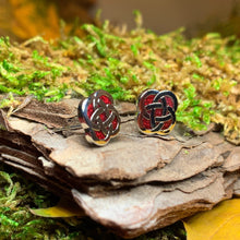Load image into Gallery viewer, Celtic Knot Stud Earrings, Irish Jewelry, Celtic Jewelry, Anniversary Gift, Irish Dancer Gift, Norse Jewelry, Scottish Post Earrings