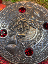 Load image into Gallery viewer, Celtic Stag Brooch, Celtic Knot Pin, Irish Jewelry, Scotland Jewelry, Anniversary Gift, Scottish Tartan Pin, Viking Jewelry, Norse Brooch