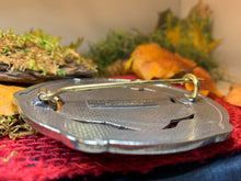 Load image into Gallery viewer, Celtic Knot Brooch, Large Celtic Pin, Viking Jewelry, Norse Jewelry, Wiccan Jewelry, Anniversary Gift, Kilt Pin, Pewter Tartan Pin