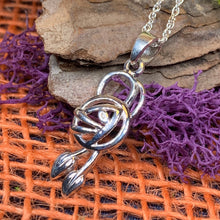 Load image into Gallery viewer, Mackintosh Rose Necklace, Scotland Jewelry, Celtic Jewelry, Rose Jewelry, Art Deco Pendant, Anniversary Gift, Scottish Necklace, Wife Gift