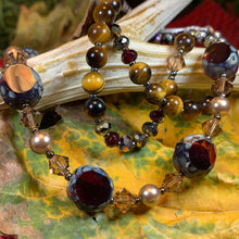 Load image into Gallery viewer, Highland Sunset Necklace, Tiger's Eye Jewelry, Boho Jewelry, Beaded Jewelry, Teacher Gift, Sister Gift, Girlfriend Gift, Mom Gift, Yoga Gift
