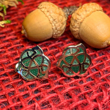 Load image into Gallery viewer, Celtic Knot Stud Earrings, Irish Jewelry, Celtic Jewelry, Anniversary Gift, Irish Dancer Gift, Norse Jewelry, Scottish Post Earrings
