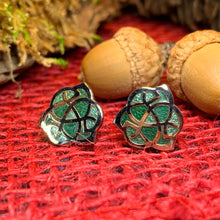 Load image into Gallery viewer, Celtic Knot Stud Earrings, Irish Jewelry, Celtic Jewelry, Anniversary Gift, Irish Dancer Gift, Norse Jewelry, Scottish Post Earrings