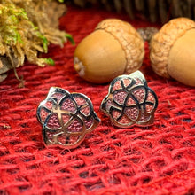 Load image into Gallery viewer, Celtic Knot Stud Earrings, Irish Jewelry, Celtic Jewelry, Anniversary Gift, Irish Dancer Gift, Norse Jewelry, Scottish Post Earrings