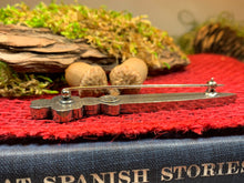 Load image into Gallery viewer, Shamrock Kilt Pin, Irish Jewelry, Ireland Kilt Pin, Friendship Gift, Celtic Kilt Pin, Irish Dancer Gift, Celtic Knot Brooch, Bagpiper Gift