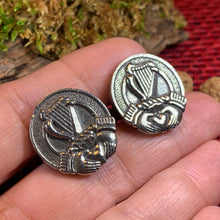Load image into Gallery viewer, Irish Harp Cuff Links, Celtic Jewelry, Irish Claddagh Jewelry, Ireland Jewelry, Celtic Jewelry, Groom Gift, Best Man Gift, Anniversary Gift