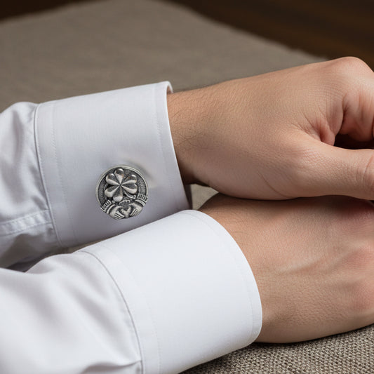 Irish Shamrock Cufflinks — view 3