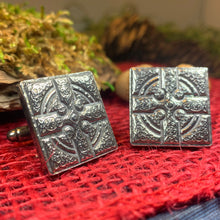 Load image into Gallery viewer, Celtic Cross Cuff Links, Celtic Jewelry, Irish Jewelry, Scotland Jewelry, Celtic Jewelry, Groom Gift, Best Man Gift, Anniversary Gift