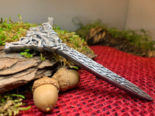 Load image into Gallery viewer, Dragon Kilt Pin, Scottish Jewelry, Celtic Kilt Pin, Tartan Pin, Cape Pin, Bagpiper Gift, Scotland Pin, Celtic Shawl Pin, Viking Jewelry