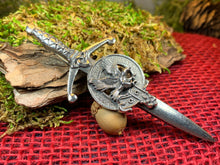 Load image into Gallery viewer, Eagle Kilt Pin, Celtic Kilt Pin, Irish Kilt Pin, Scottish Jewelry, Celtic Kilt Pin, Irish Dancer Gift, Celtic Knot Brooch, Bagpiper Gift