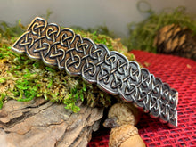 Load image into Gallery viewer, Celtic Knot Hair Clip, Celtic Barrette, Irish Jewelry, Pagan Jewelry, Friendship Gift, Wiccan Jewelry, Norse Jewelry, Animal Barrette