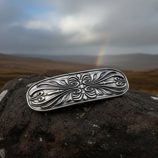 Celtic Knot Hair Clip, Celtic Barrette, Irish Jewelry, Pagan Jewelry, Friendship Gift, Wiccan Jewelry, Norse Jewelry, Animal Barrette