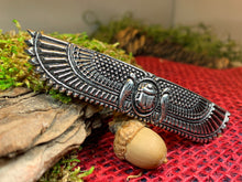 Load image into Gallery viewer, Scarab Hair Clip, Celtic Barrette, Irish Jewelry, Pagan Jewelry, Friendship Gift, Wiccan Jewelry, Norse Jewelry, Animal Barrette