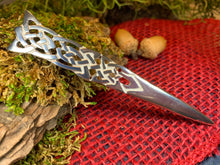 Load image into Gallery viewer, Celtic Kilt Pin, Scottish Jewelry, Scotland Kilt Pin, Tartan Pin, Anniversary Gift, Bagpiper Gift, Scotland Pin, Viking Jewelry, Irish Pin