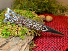 Load image into Gallery viewer, Celtic Kilt Pin, Scottish Jewelry, Scotland Kilt Pin, Tartan Pin, Anniversary Gift, Bagpiper Gift, Scotland Pin, Viking Jewelry, Irish Pin