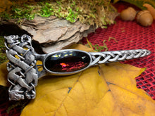 Load image into Gallery viewer, Dragon Kilt Pin, Scottish Jewelry, Celtic Kilt Pin, Tartan Pin, Cape Pin, Bagpiper Gift, Scotland Pin, Celtic Shawl Pin, Viking Jewelry