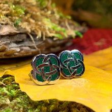 Load image into Gallery viewer, Celtic Knot Stud Earrings, Irish Jewelry, Celtic Jewelry, Anniversary Gift, Irish Dancer Gift, Norse Jewelry, Scottish Post Earrings