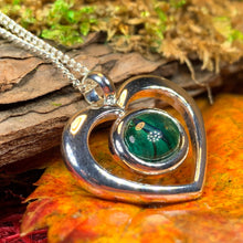 Load image into Gallery viewer, Heart Necklace, Celtic Jewelry, Scotland Jewelry, Anniversary Gift, Heather Gem, Mom Gift, Bridal Jewelry, Scotland Jewelry, Sweet 16 Gift
