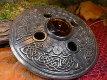 Load image into Gallery viewer, Celtic Spiral Brooch, Celtic Knot Jewelry, Irish Jewelry, Scotland Jewelry, Anniversary Gift, Tartan Pin, Viking Jewelry, Norse Brooch