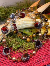 Load image into Gallery viewer, Highland Sunset Necklace, Tiger's Eye Jewelry, Boho Jewelry, Beaded Jewelry, Teacher Gift, Sister Gift, Girlfriend Gift, Mom Gift, Yoga Gift