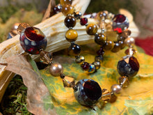Load image into Gallery viewer, Highland Sunset Necklace, Tiger's Eye Jewelry, Boho Jewelry, Beaded Jewelry, Teacher Gift, Sister Gift, Girlfriend Gift, Mom Gift, Yoga Gift