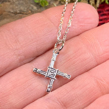 Load image into Gallery viewer, Saint Brigid's Cross, Celtic Cross Necklace, Irish Jewelry, Ireland Gift, Mom Gift, Anniversary Gift, Religious Jewelry, First Communion