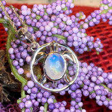 Load image into Gallery viewer, Turtle Necklace, Moonstone Jewelry, Sea Turtle Pendant, Beach Lover Gift, Animal Jewelry, Girlfriend Gift, Wife Gift, Nautical Jewelry