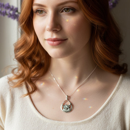 Highland Cow Necklace — view 2