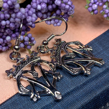 Load image into Gallery viewer, Luckenbooth Earrings, Scotland Earrings, Anniversary Gift, Heart Jewelry, Friend Gift, Girlfriend Jewelry, Celtic Jewelry, Outlander Jewelry