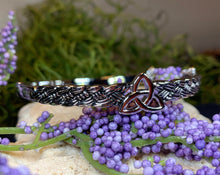 Load image into Gallery viewer, Trinity Knot Bracelet, Celtic Jewelry, Irish Jewelry, Wiccan Jewelry, Pagan Jewelry, Ireland Gift, Wife Gift, Mom Gift, Triquetra Bracelet