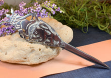 Load image into Gallery viewer, Lion Sword Kilt Pin, Celtic Jewelry, Scotland Jewelry, Groom Gift, Bagpiper Gift, Dad Gift, Gift for Him, Fireman Gift, Police Gift